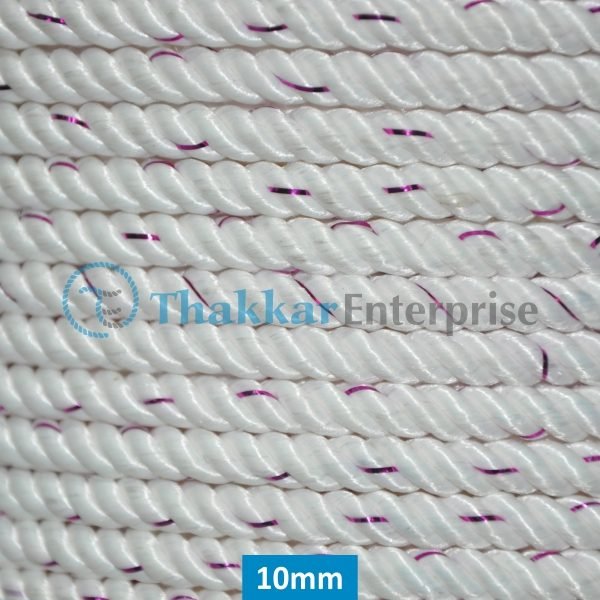 White Polyester Rope – 6 mm to 25 mm Rope Coil Packing