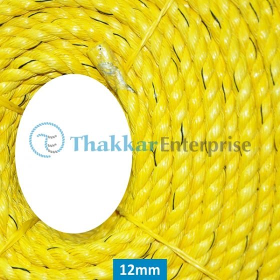 Rope Yellow B Quality – 2 mm to 40 mm 220 Meter Coil – Thakkar Enterprise